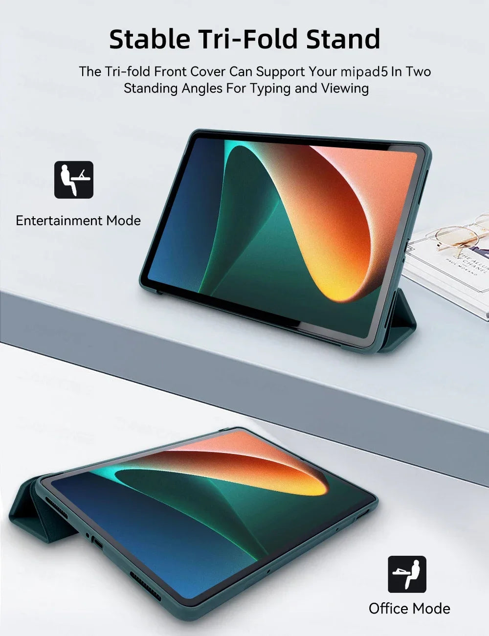 Tablet Cases for 2024 Xiaomi Mi Pad 7 6 5 MiPad 5 6 Pro 11in For 2024 6S Pro 12.4in Support Magnetic Charging Funda Tablet Cases