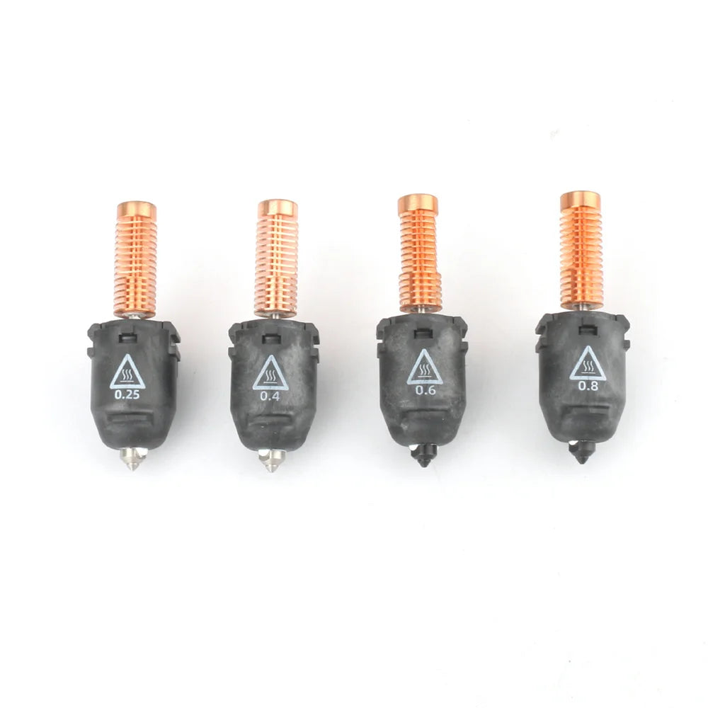 For Flashforge Adventurer 5M Series AD5M Pro Nozzle Kit 0.25mm/0.4mm/0.6mm/0.8mm-280℃ High-Speed Quick-Detachable Nozzle Parts