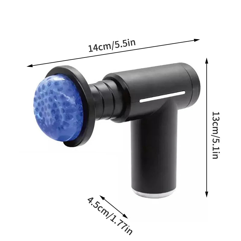 6 Replacement Head Fascia Guns Cold Compress Hot Compress Fitness Electric Impact Gun Muscle Relaxation Massager Small Vibrator