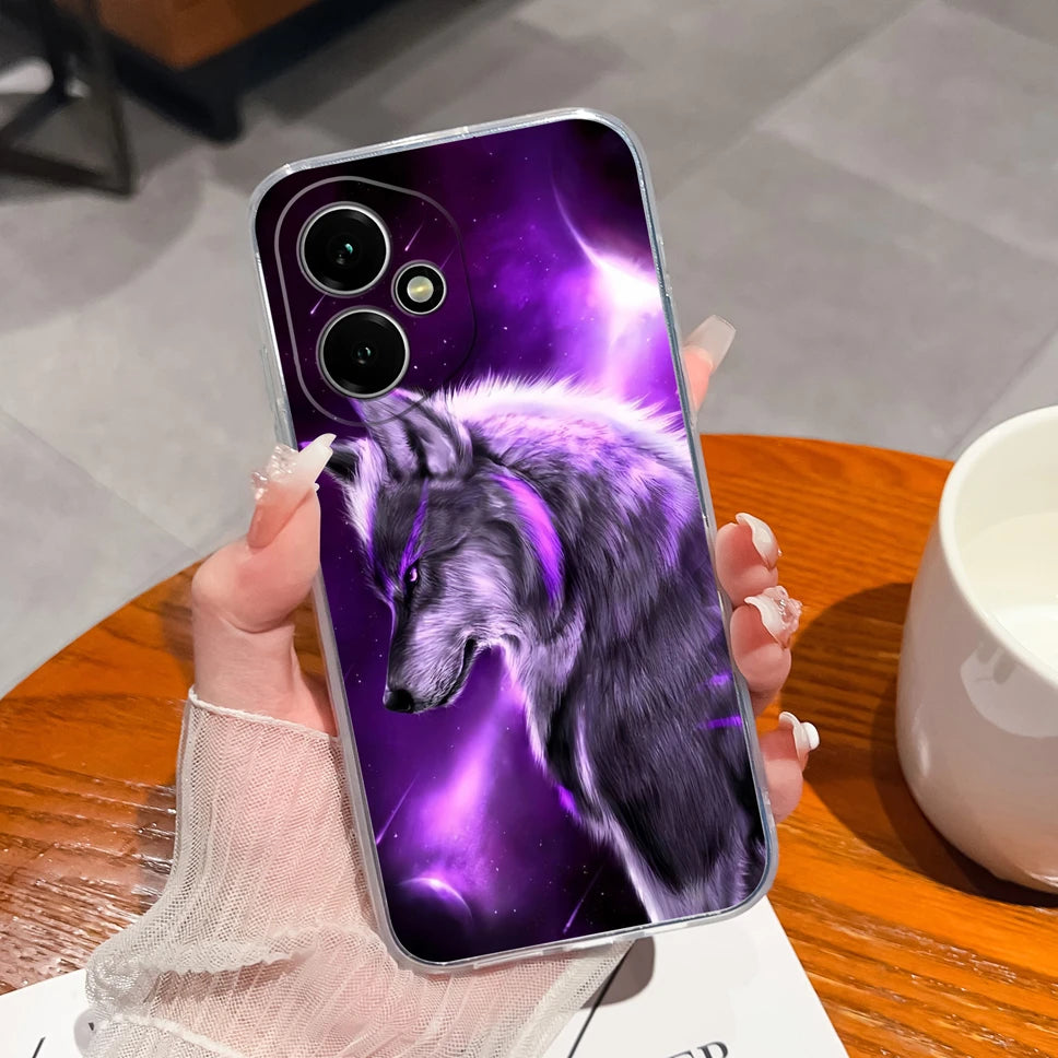 For Honor 400 Pro 5G Case Cute Astronaut Transparent TPU Soft Silicone Phone Back Cover For Honor 400Pro High Quality Funda Capa