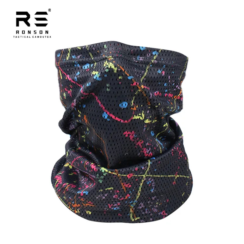 Men's Summer Lightweight Outdoor Cycling Sunscreen Face Mask, Integrated Scarf