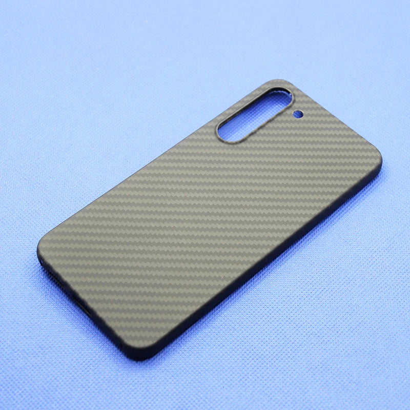 Case for Samsung Galaxy S23 S23+ Plus 600D Real Carbon Fiber Aramid Cell Mobile Phone Protective Cover Protection Shell