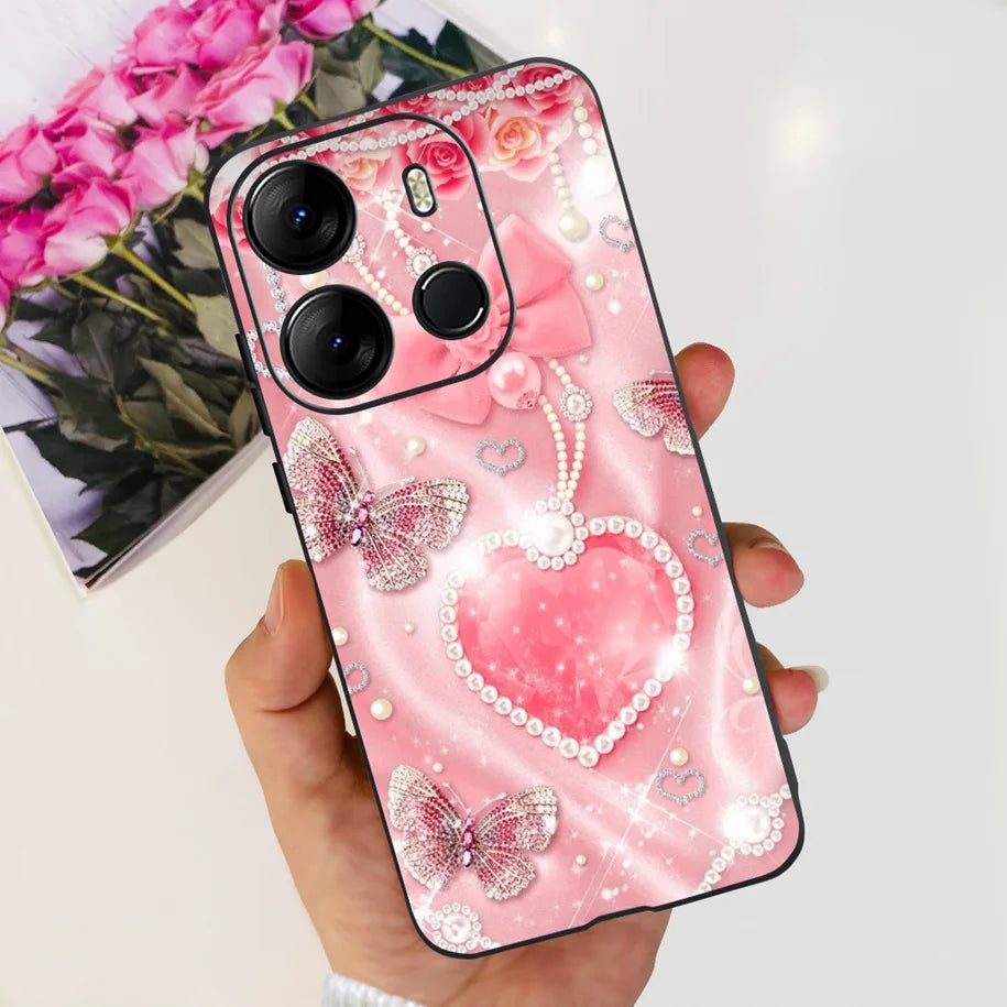 For Tecno Pop 7 Pro Pop7 Case Fashion Marble Soft Silicone Matte Coque For Tecno Spark Go 2023 Funda Pop7Pro BF6 BF7 BF7h Bumper