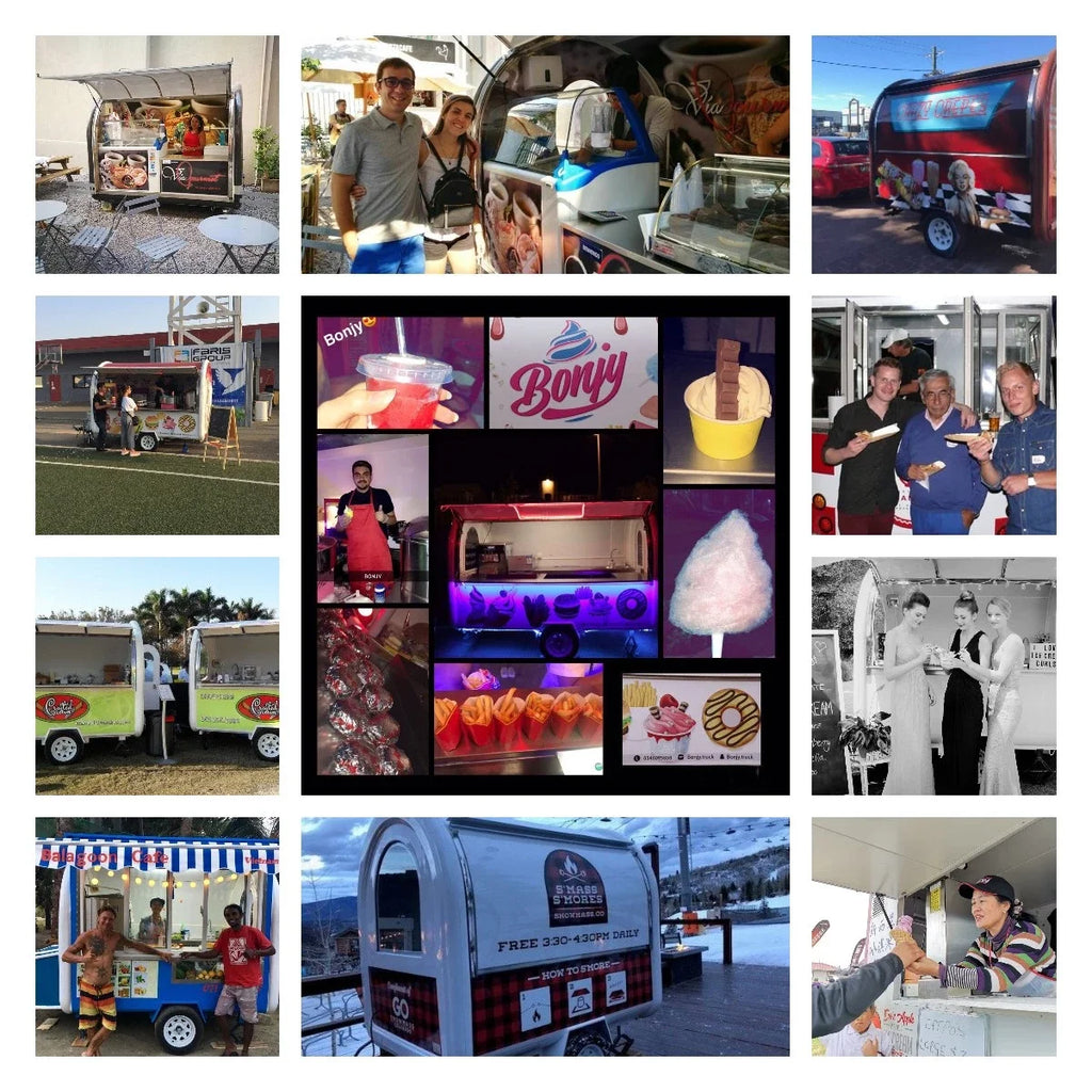 Cheap Mobile Kitchen Trailer Fully Equipped Food Truck Mini Food Cart For Coffee And Snacks Use