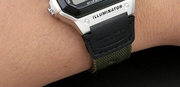 Nylon Watch Strap For Casio 3299 Series AE1200 AE-1200 1300 W-216H F91W A159 A169 A158 SGW-300/400 Canvas Sports Watchband 18mm