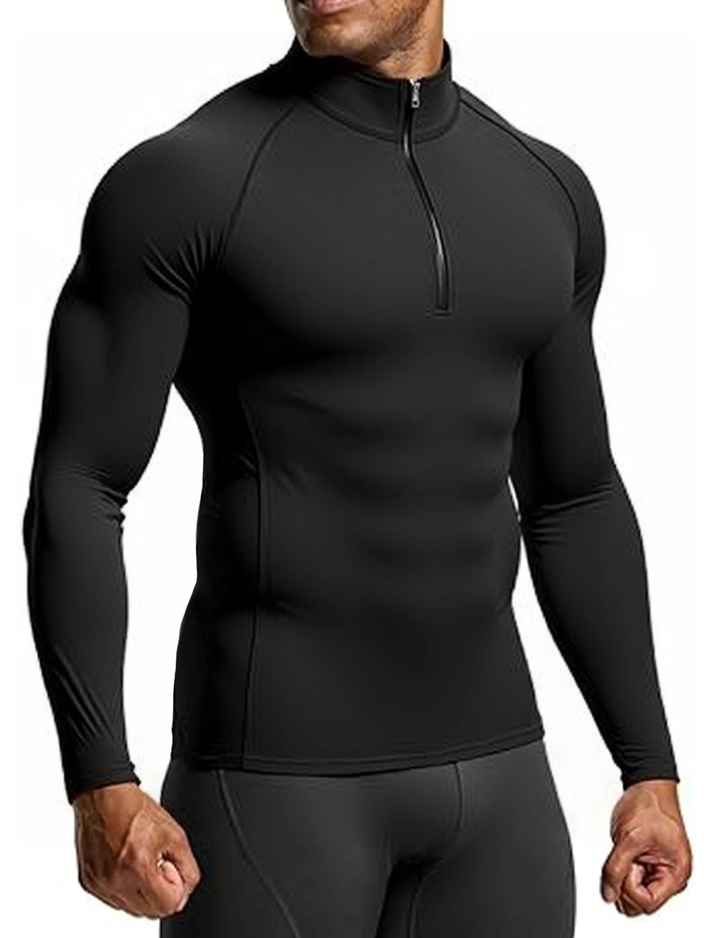 Men's Outdoor Sports Compression Training  Fitness Long Sleeve T-shirt Breathable Sweatshirt Fitness Elastic Sports Tops
