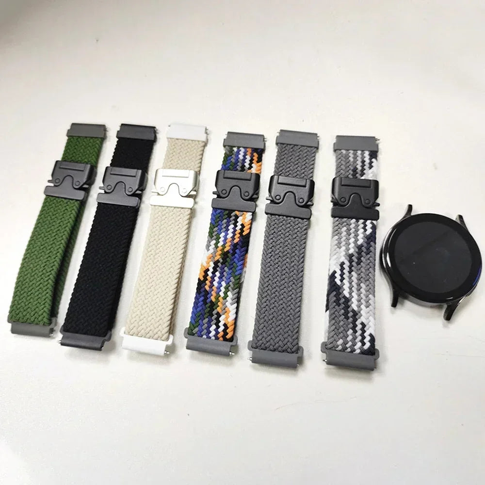 20mm 22mm Straps For Galaxy Watch 7/FE/6/5/pro/4/Classic/active 2/Gear s3 Parachute Bracelet correa Huawei watch GT 2 3 4 5 Band