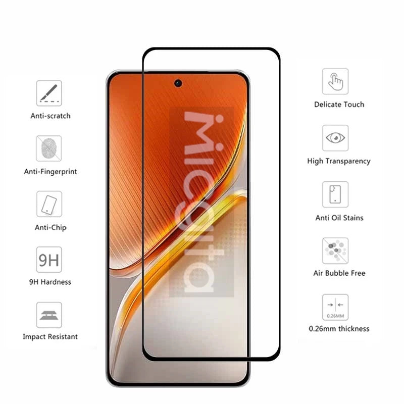 Upgrade For VIVO IQOO Neo10Pro Plus Screen protector 9H Fingerprint unlock Anti-Scratch Neo 10Pro+ Soft fiber Camera Lens film