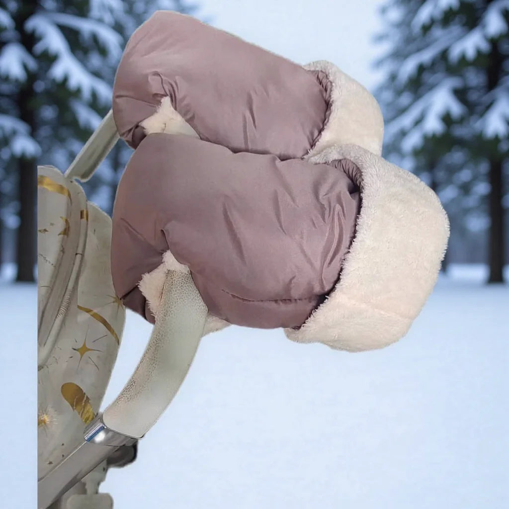 Stroller Gloves 1 Pair Winter Windproof Warm Simple Style Universal Prams Gloves Waterproof Baby Stroller Accessories