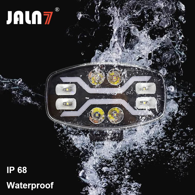 9 " LED Light SCAN- Off road Headlight Spotlight Truck Auxiliary Square Car Driving Flash White Yellow 100W 22000LM
