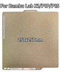 257x257mm Build Plate For Bambu Lab X1/P1P/P1S Texture Double Sided PEI Spring Steel Sheet For Bamboo Lab 3D Printer Accessories