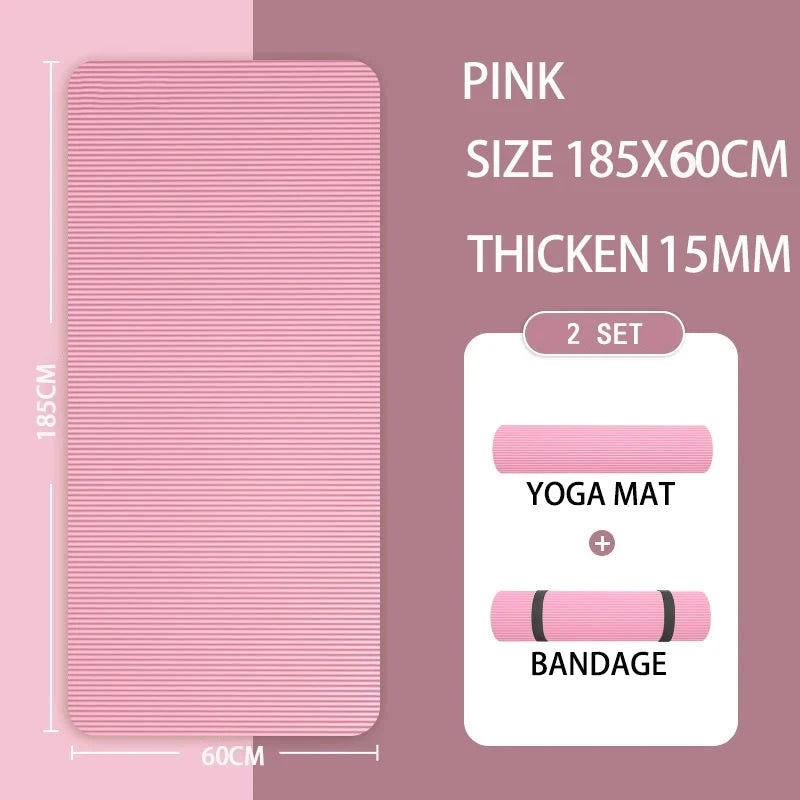 Yoga Mat with A Thickness of 20mm Anti Slip Pilates Fitness Mat Environmentally Friendly Tear Resistant WOMEN'S Yoga Mat