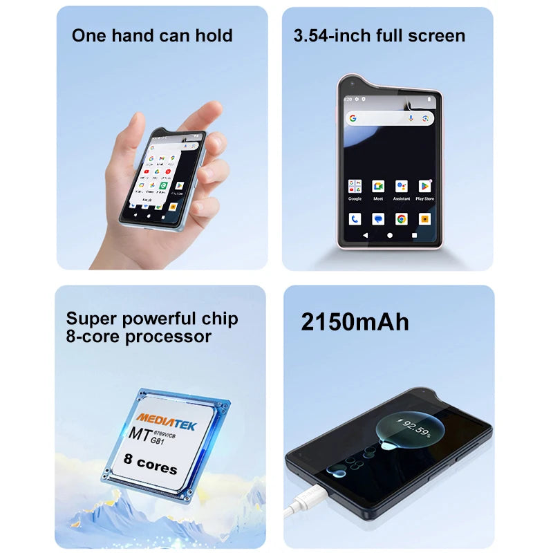 Qin K25 MTK G81 3.54 Inch 4GB 128GB Wifi Bluetooth Touch screen 640*960 Duoqin Global Version Android 14 Phone