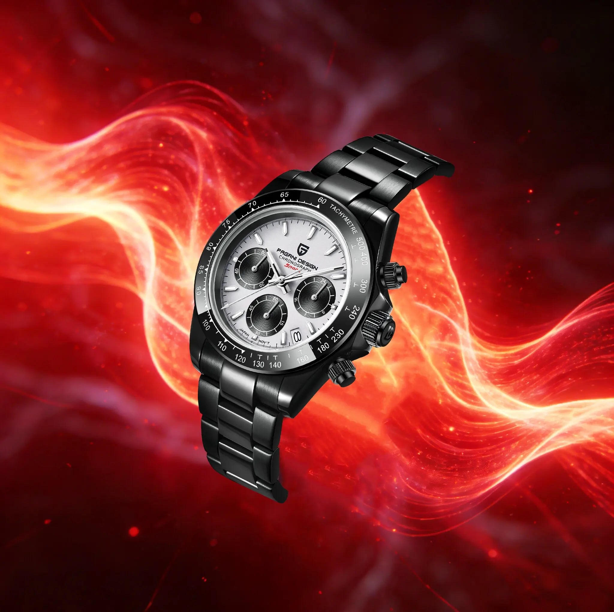 PAGANI DESIGN Men's Casual Quartz Watch 40Mm Outdoor Trendy Stainless Steel Sapphire Wear-Resistant Mirror Luminous Diving Watch