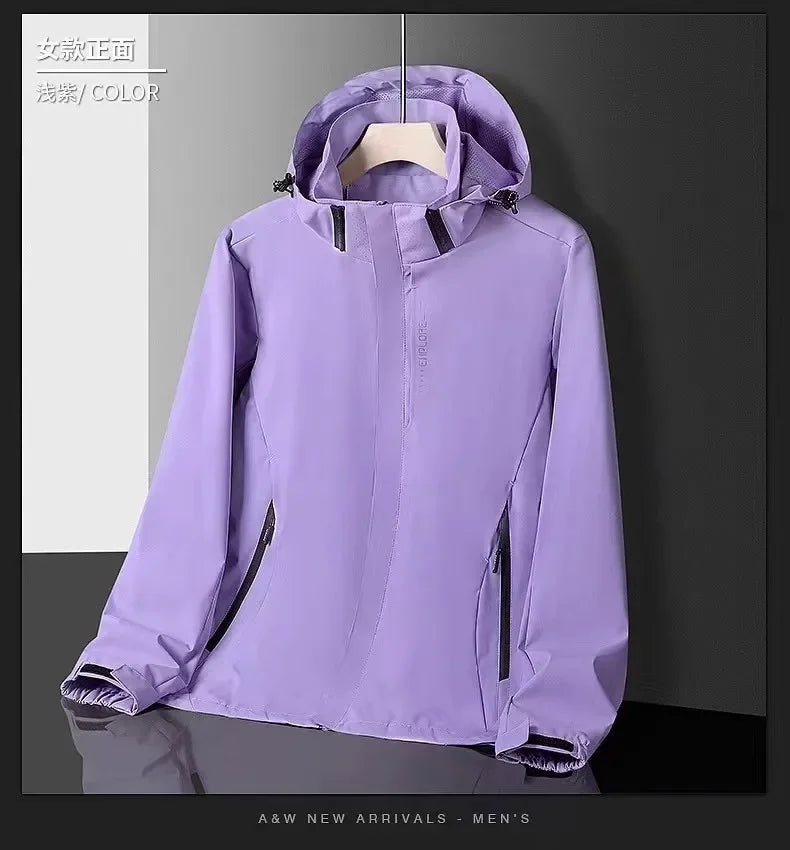 Spring Autumn New Men Casual Jacket Men Outdoor Windproof Waterproof Athletes Jacket Coat Detachable Hat Jackets Male M-5XL