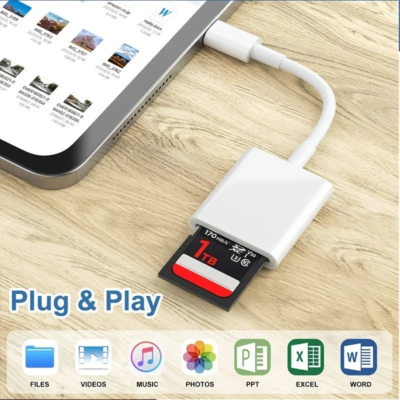 TYPE-C SD Card Reader USB-C To SD TF Card Adapter Memory Card Reader For Mac IPad Pro Air IMac Laptop For Android iPhone15 Above