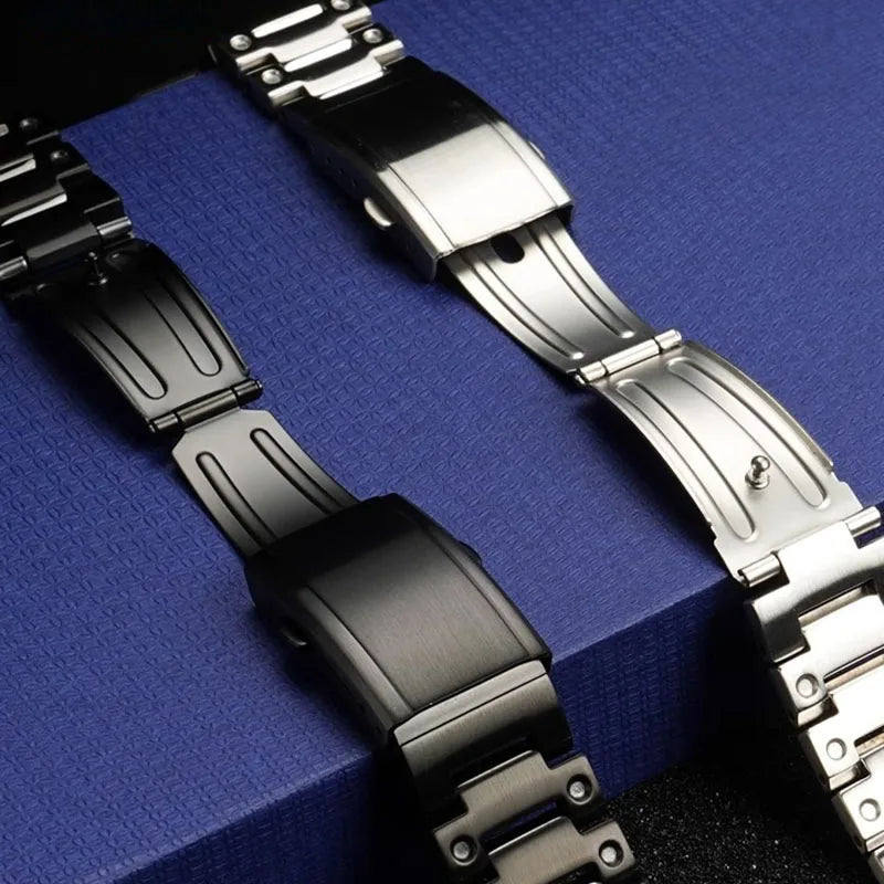 For Casio SHOCK Heart Rate Square DW-H5600 DW H5600 Stainless Steel Case Men's Stainless Steel Watch Strap Bezel Watchband Shell