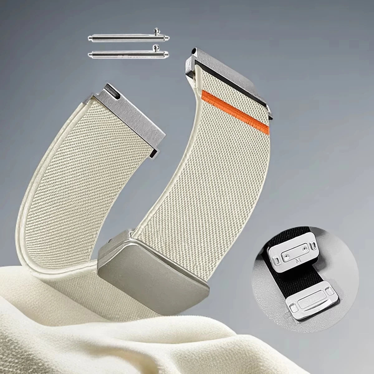 Magnetic band for redmi watch 5 Active/5 Lite strap nylon correa amazfit bip 6/5/helio/Balance 2/GTR 4 3 2/22mm watch straps