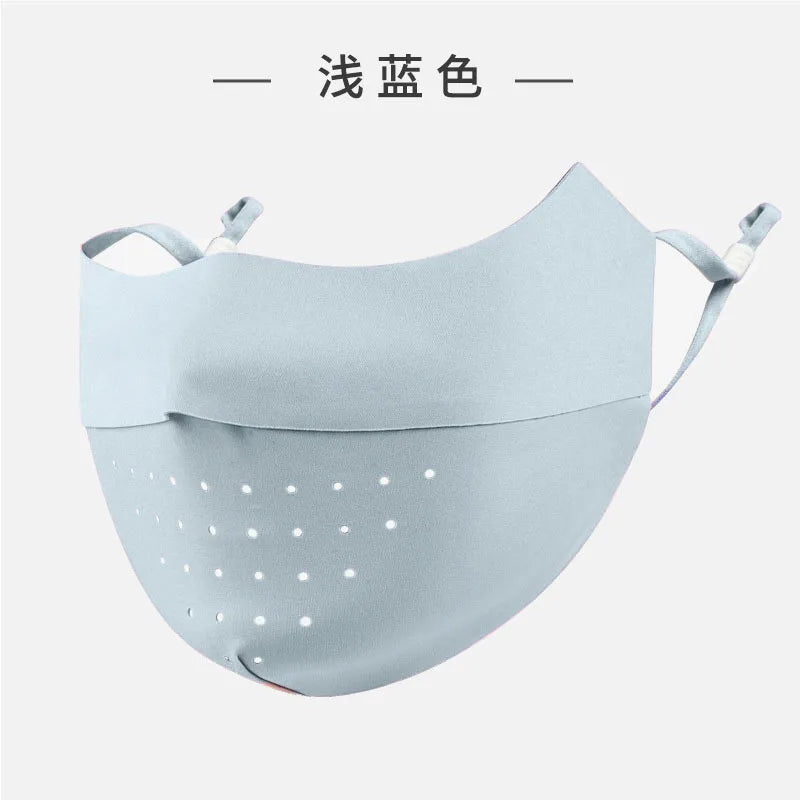 Sunscreen Mask, Ice Silk Seamless Summer Women's UV Protection 3d Three-dimensional Breathable Ice Feeling Thin Eye Corner Mask
