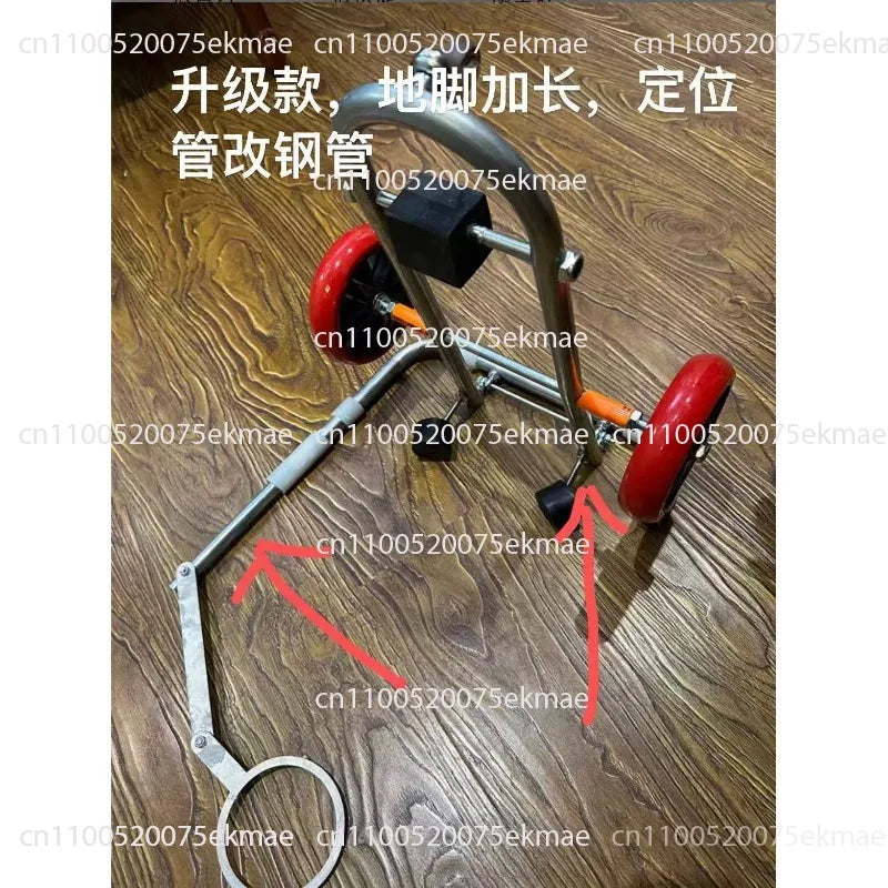 Toilet  Auxiliary Installation Artifact, Positioning and Moving, Folding Portable Labor-saving Trolley, Easy Installation