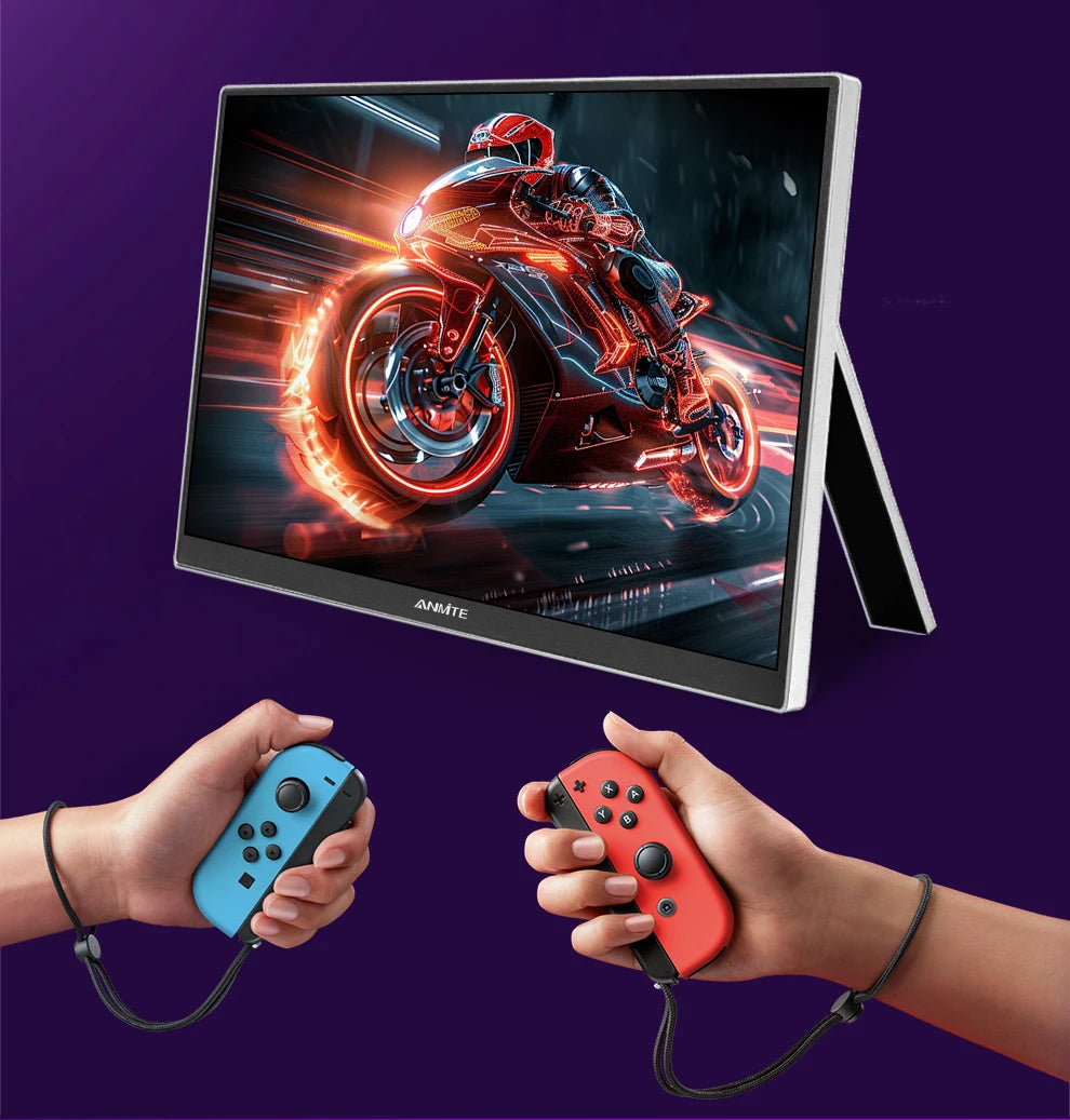 16-Inch 2.5K Portable Gaming Monitor 144Hz/120Hz 500cd/m Low Blue Light For XBox PS4 / 5 Switch Cell Phone PC Loptop Extension