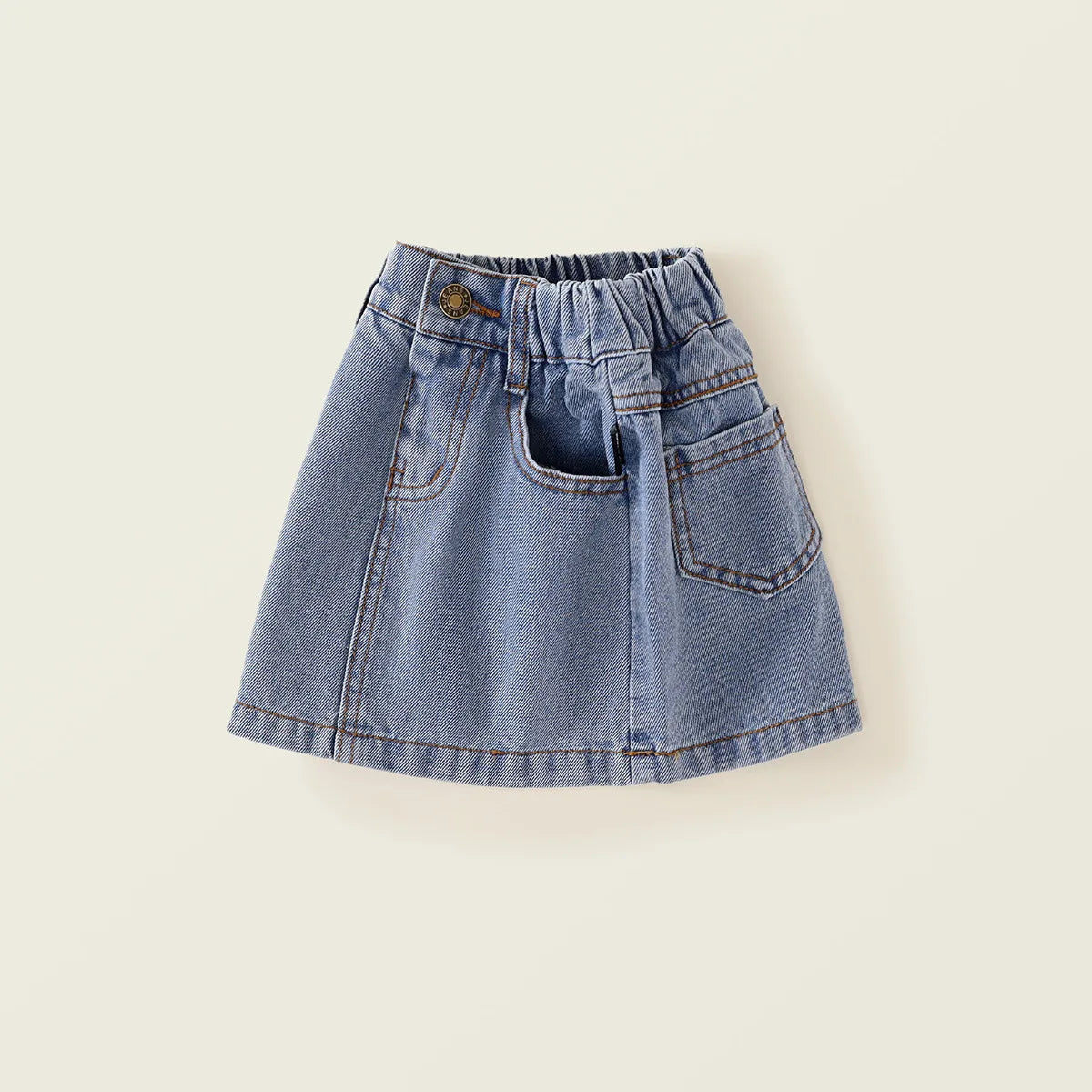 2025 Spring/Summer New Arrival Girls' Denim Pencil Skirt, Soft Washed Korean Style Baby Girl High-Waisted Skirt