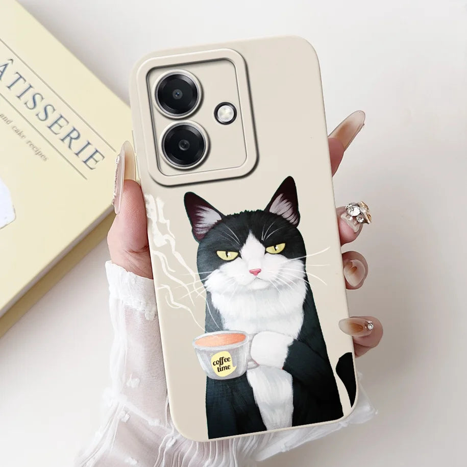 For Funda OPPO A3 A3x 4G Case 2024 Cute Panda Rabbit Soft Silicone Candy Painted Phone Covers For OPPO A40 5G OPPOA3 A 3x Bumper