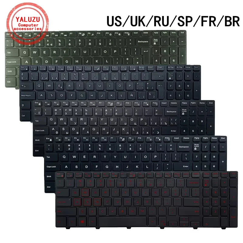 US/UK/RU/SP/FR/BR Laptop Keyboard For Dell Inspiron 15 5547 7557 7748 17 7559 5748 5749 5755 5758 5759 P39F P51F P57F P26E