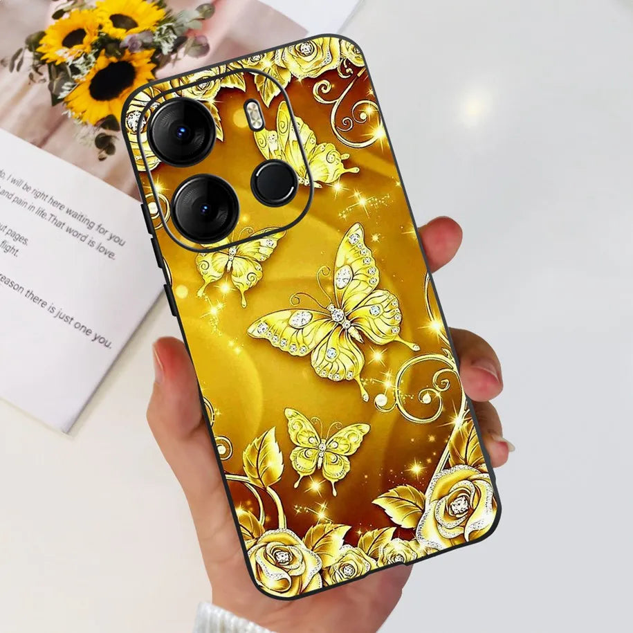 For Tecno Pop 7 Pro Pop7 Case Fashion Marble Soft Silicone Matte Coque For Tecno Spark Go 2023 Funda Pop7Pro BF6 BF7 BF7h Bumper
