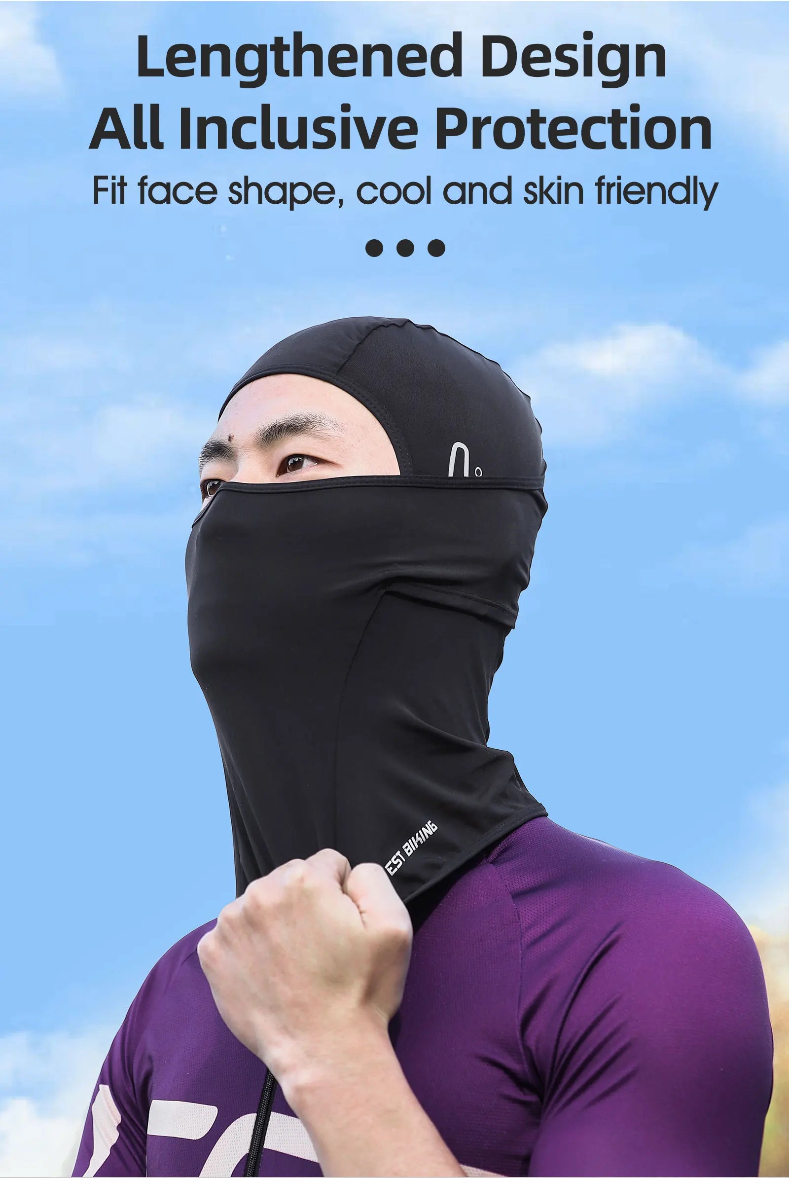 WEST BIKING Summer Cycling Face Mask Cool Breathable Sports Balaclava Men Women Bicycle Motorcycle Sun UV Protection Cycling Cap