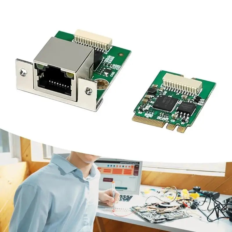 M.2 A+E 2.5Gbps Ethernet Networking Card Controller 2.5Gbps/1000/100Mbps Heat Management 2.5GBASE-T Networking Adapter