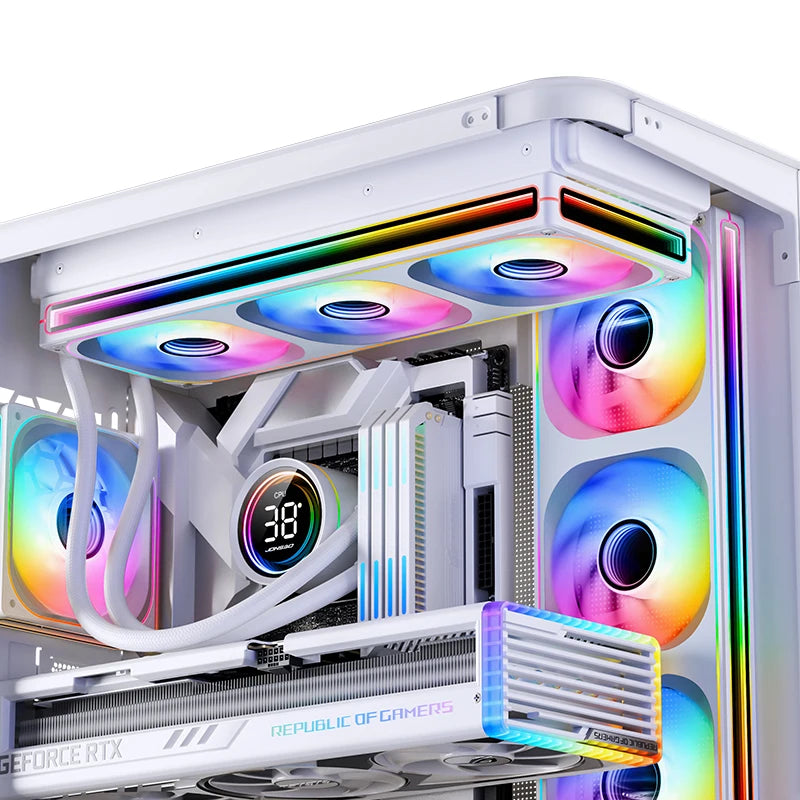 JONSBO ZB-120/240/360 Case Fan 12CM ARGB Desktop Computer Cooling Fan Conjoined Structure Cold Exhaust Fan