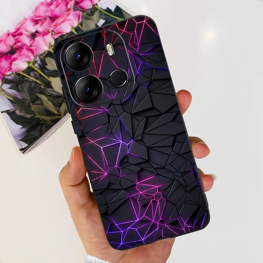 For Tecno Pop 7 Pro Pop7 Case Fashion Marble Soft Silicone Matte Coque For Tecno Spark Go 2023 Funda Pop7Pro BF6 BF7 BF7h Bumper