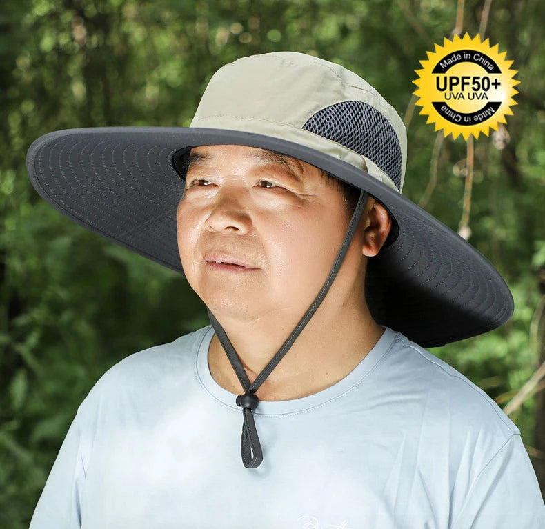 60-65cm Big Head Around The Hat Large Size Big Head Big Face Fat Large Sun Hat Male fisherman's Hat Sunscreen Cap
