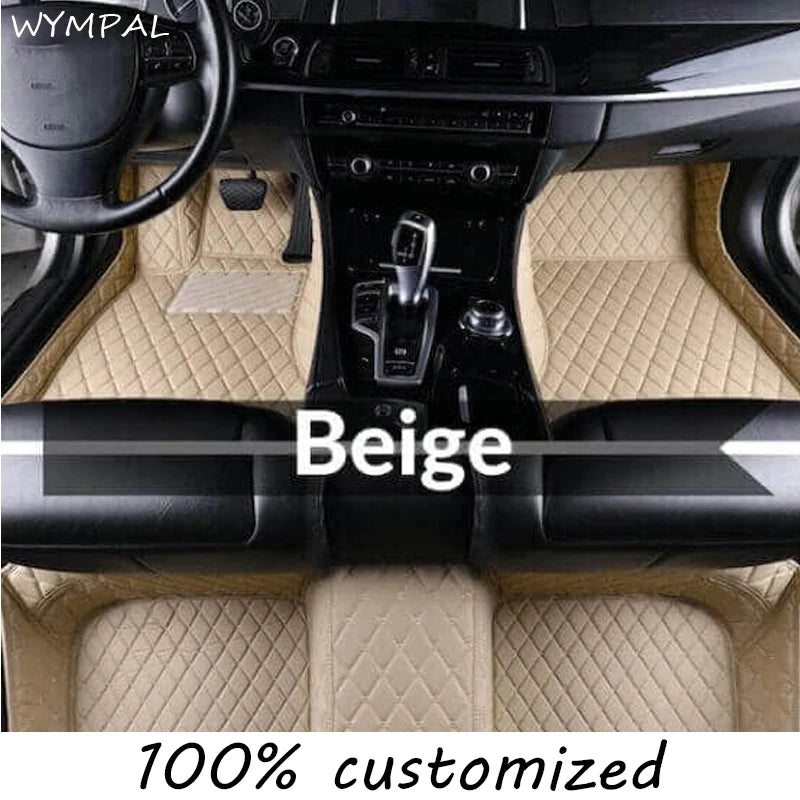 Car Mats Floor For Hyundai Kona Electric OS 2018 2019 2020 2021 2022 Anti Dirt Protective Carpets Leather Mats Car Accessoriess