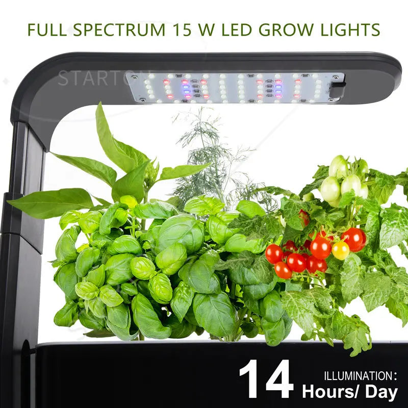 Garden Indoor Home Led Grow Light Smart Planter Pot Kits Herb Self Watering aero Pots Hydroponic Growing Systems