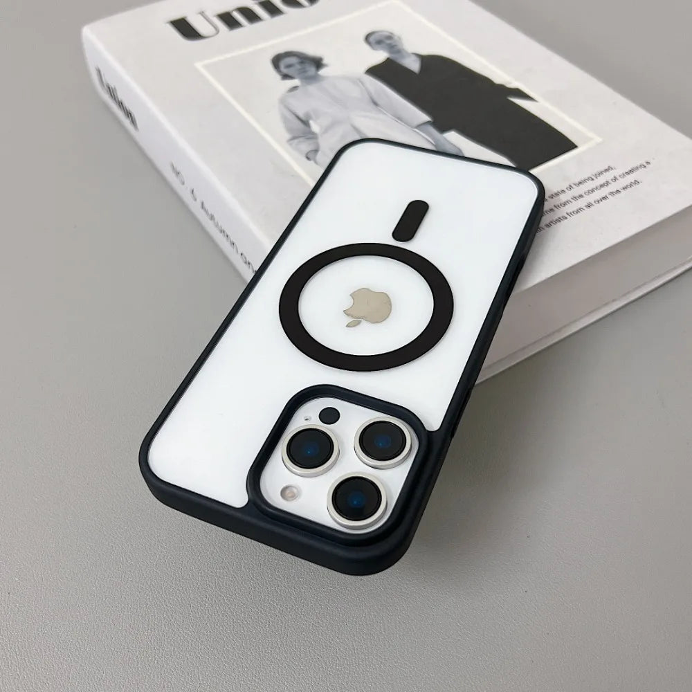 Luxury Original for Magsafe Transparent Phone Case For iPhone 16 Plus 15 ProMax 14 13 12 11 Mini Magnetic Protective Clear Cover
