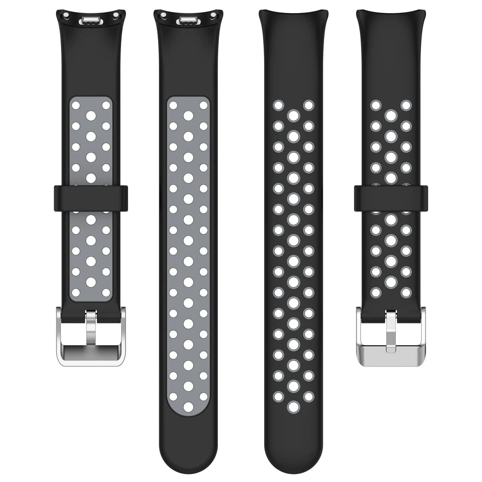 Silicone Watch Strap For Xiaomi Band 9 8 Two-Color Breathable Smart Watchband Replacement Bracelet for Xiaomi Mi Band 8 9 Strap