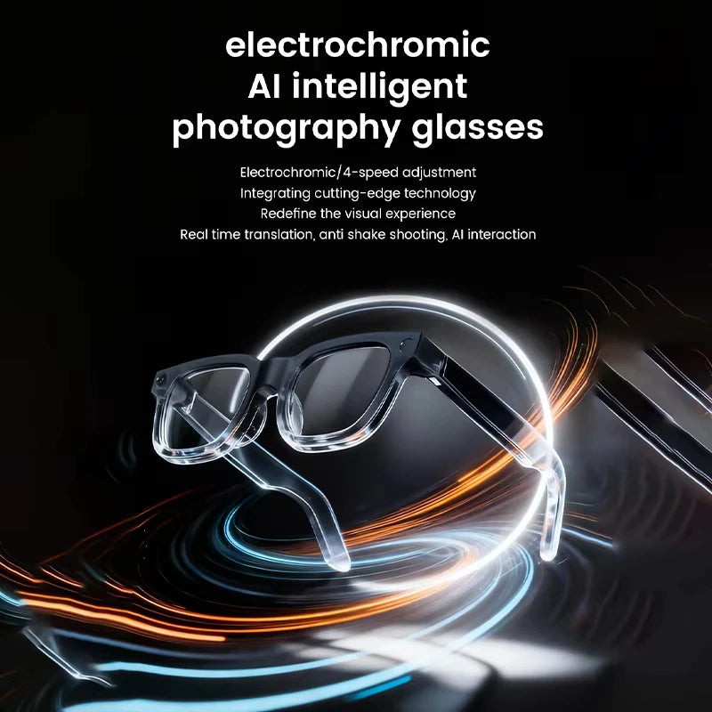 2026 AI Smart Glasses: AI Voice Translation, Video, Bluetooth Call, Music Touch Photochromic Lenses Hands-free, Universal Gift