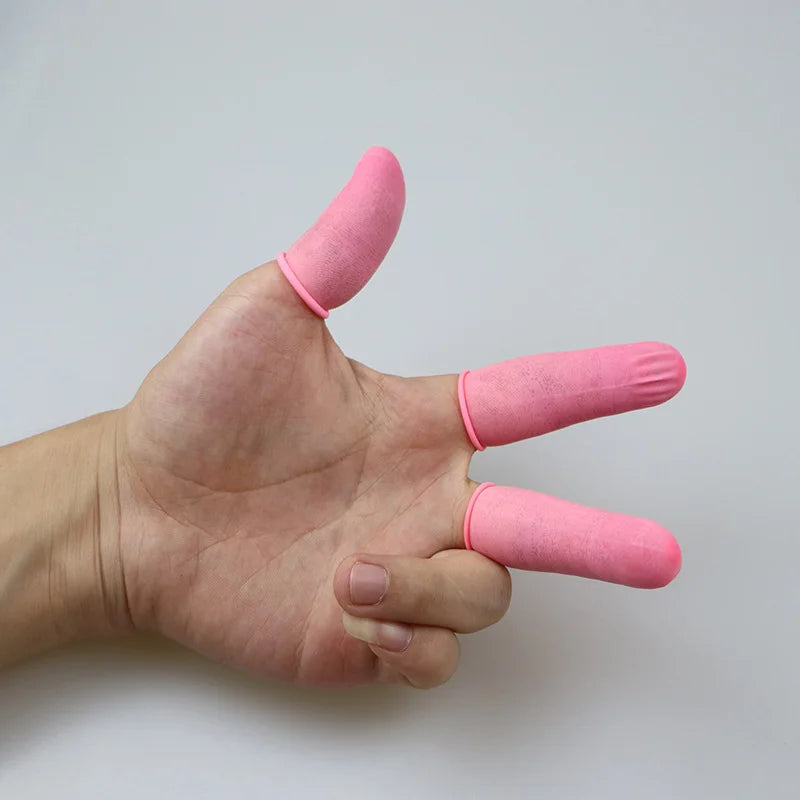 200PCS Disposable Color Finger Cots Disposable Latex Finger Cots Beauty Embroidery Dirt Isolation Cleaning Hygiene Multi-Purpose