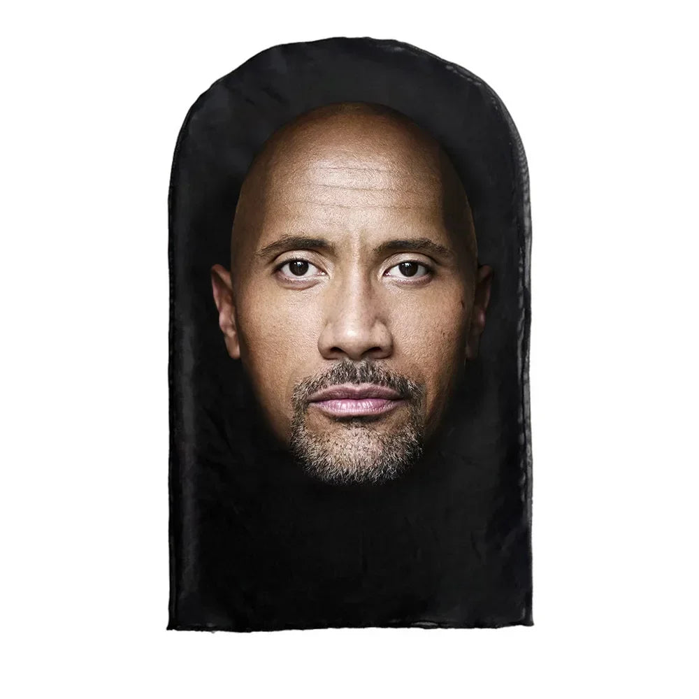 3D Mask Halloween Cosplay Mask Funny Face Printed Head Scarf Famous Person Ice Silk Seamless Sunscreen Head Mask