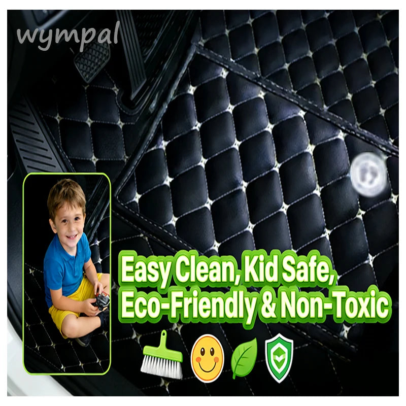 Car Mats Floor For Hyundai Kona Electric OS 2018 2019 2020 2021 2022 Anti Dirt Protective Carpets Leather Mats Car Accessoriess