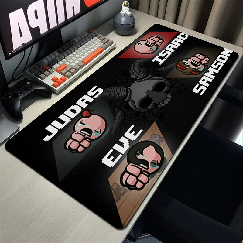The Binding Of Isaac Xxl Mouse Pad Gamer Non-slip Mat Mausepad Computer Accessories Deskmat Gaming Keyboard Mousepad Mats Pc