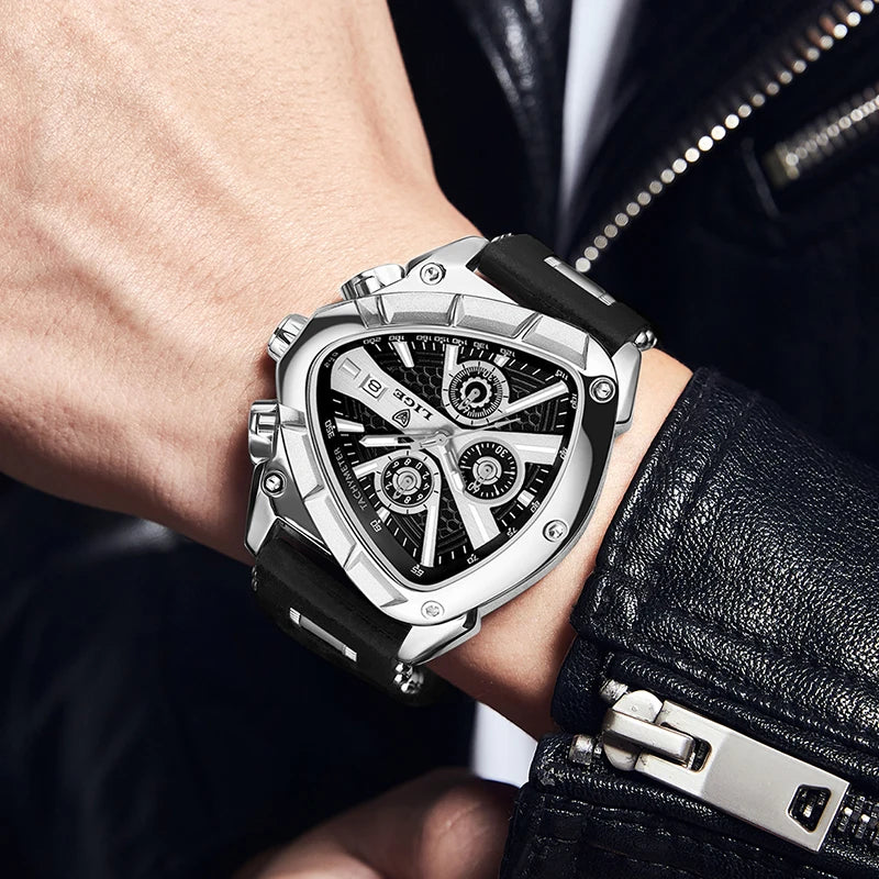 LIGE Watch for Men Chronograph Casual Fashion Sport Military Silicagel Wristwatches Man Watch Waterproof Date Clock Reloj Hombre