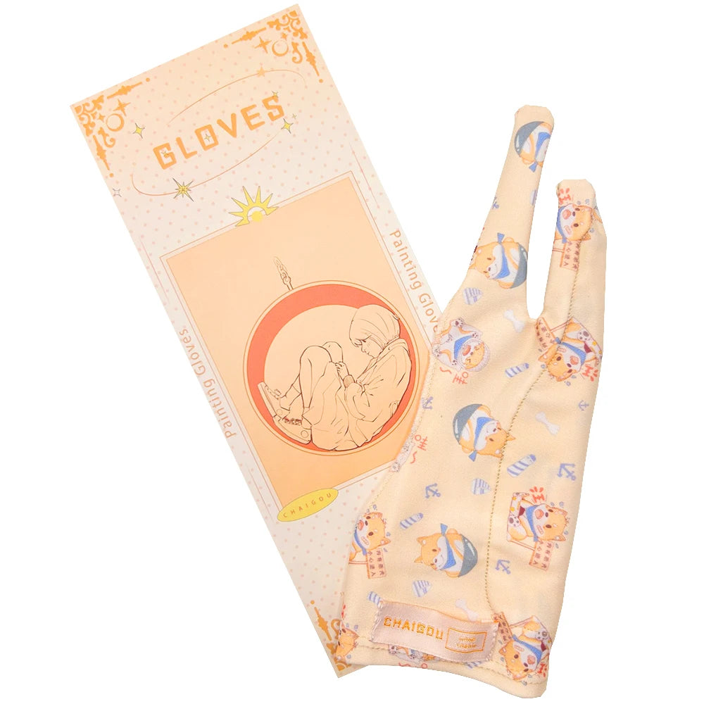 Three-layer Non-slip Glove for iPad/Graphics Drawing Tablet HUION /WACOM/XP-PEN, Drawing Glove for sketching Paiting Art Student