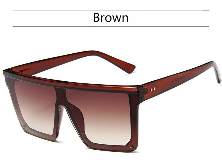 European And American Style Large Frame Integrated Sunglasses Ins Street Shooting Sunscreen Sunglasses For Men And Women 1914