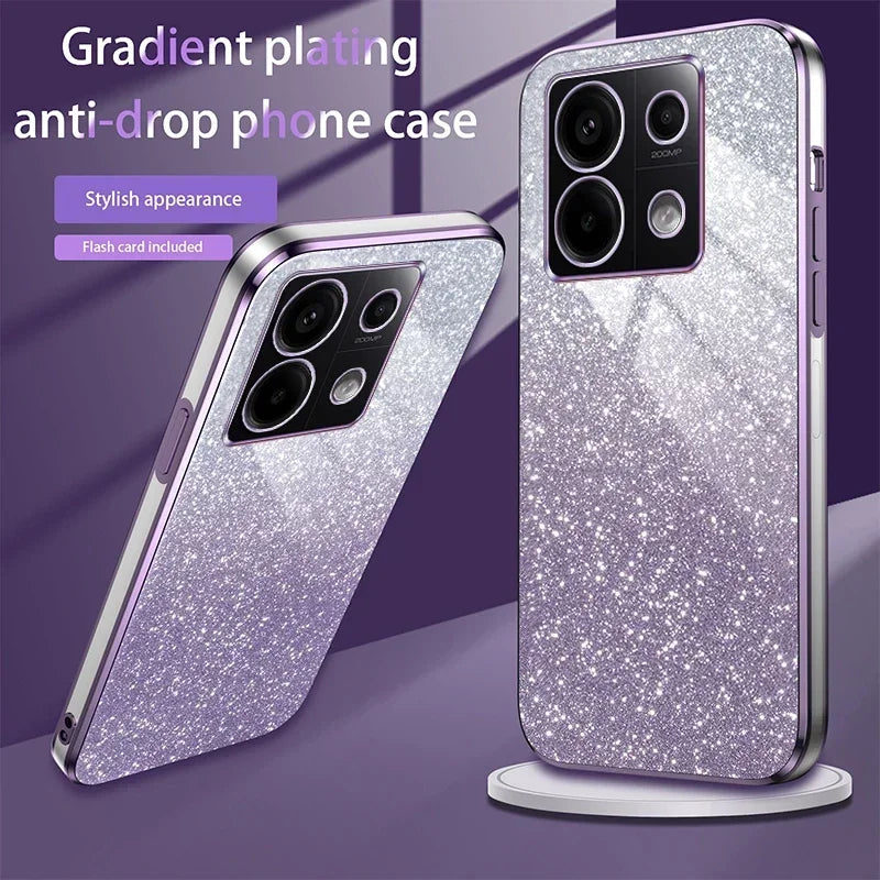 Reno 13 Pro 5G Luxury Shiny Glitter Plating Silicone Case on For Oppo Reno 13 Reno13 13F 13Pro Camera Lens Soft Back Cover Coque