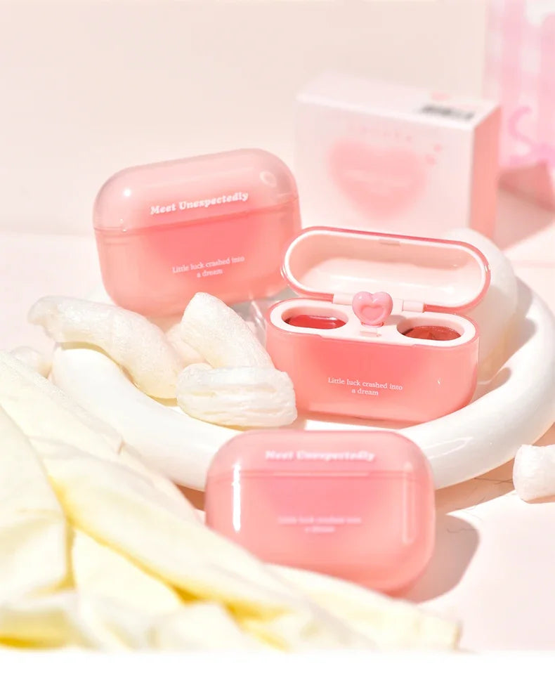 GOGO TALES Double Lip Gloss Mirror Finish Nude Color Korean Lipstick Matte Non-Sticky Lip Mud Long-Lasting Vegan Makeup