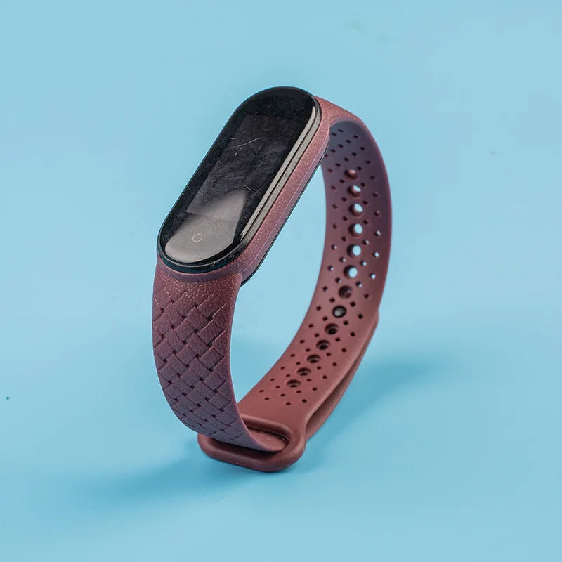 Silicone watchbands For Xiaomi Mi Band 7 NFC Wrist Replacement Miband Sport bracelet Air-hole Watch Correa mi band 6 5 4 3 strap