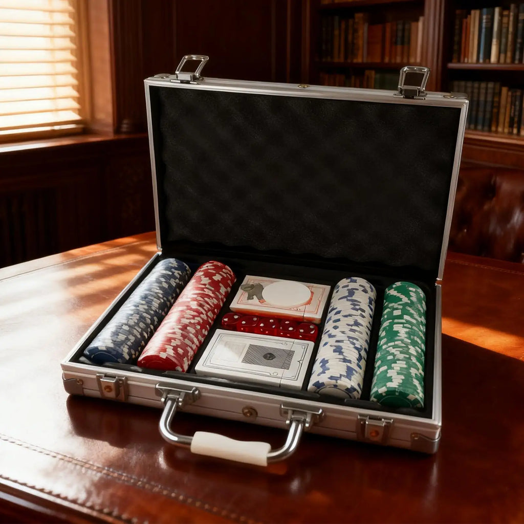 Poker Sets With Case Party Props No-Denomination Professional Poker Sets For Players Game Enthusiasts Collectors Event Planner